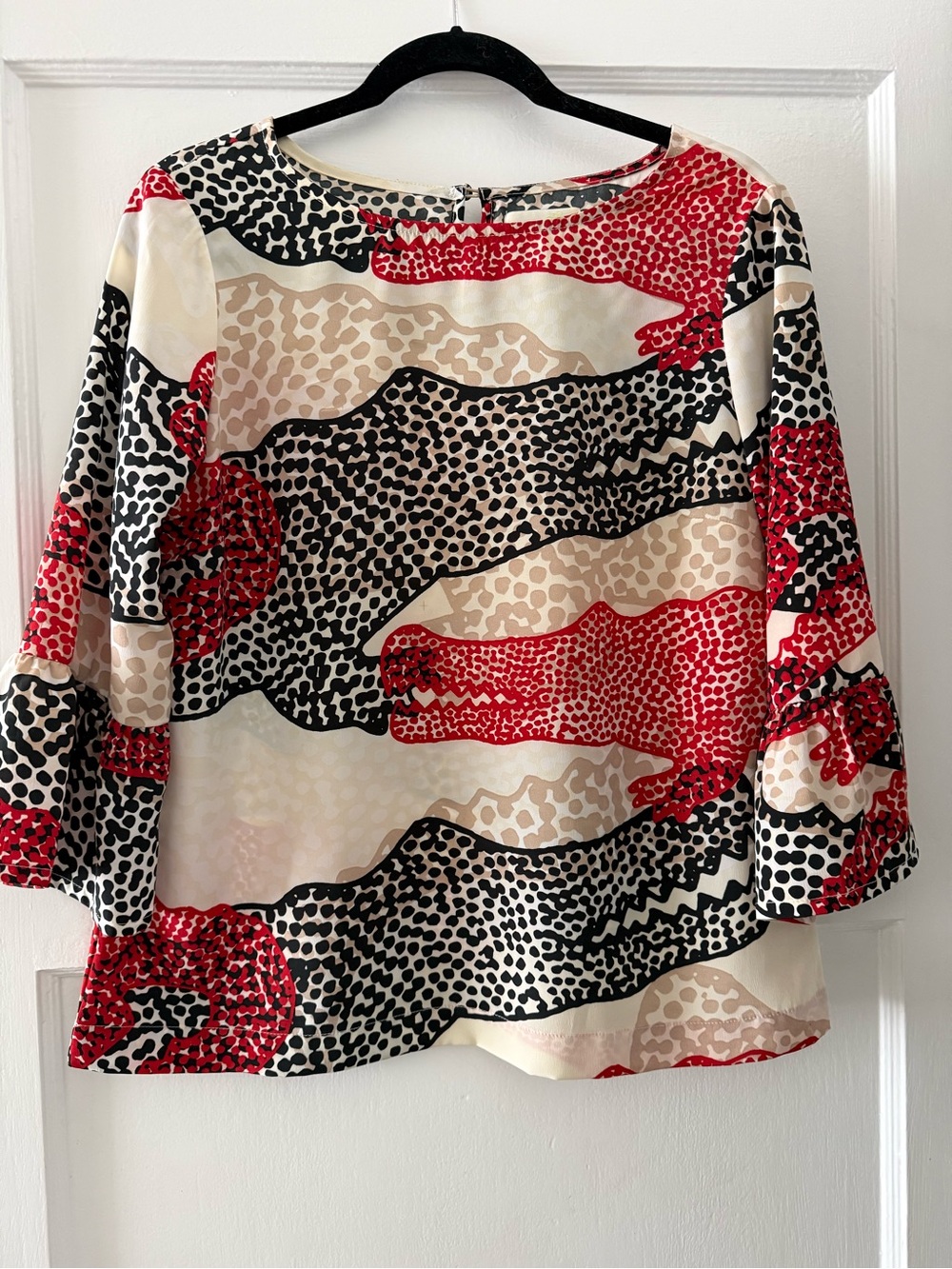 Porridge by Anthropologie print blouse